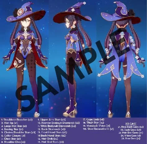 Mona Cosplay Guide [Patterns Pack] — Anaelic